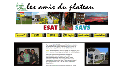 Desktop Screenshot of lesamisduplateau.com