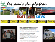 Tablet Screenshot of lesamisduplateau.com
